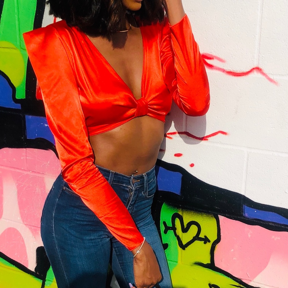 Orange Crop Top